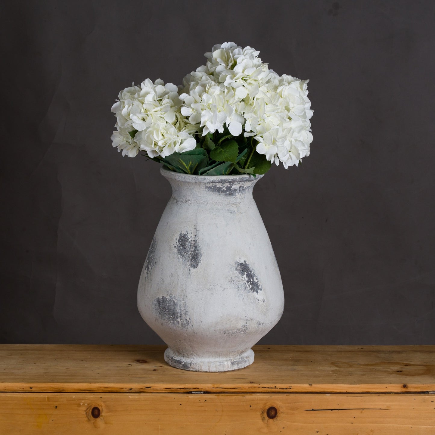 Korsor Large Antique White Vase - Skandi London