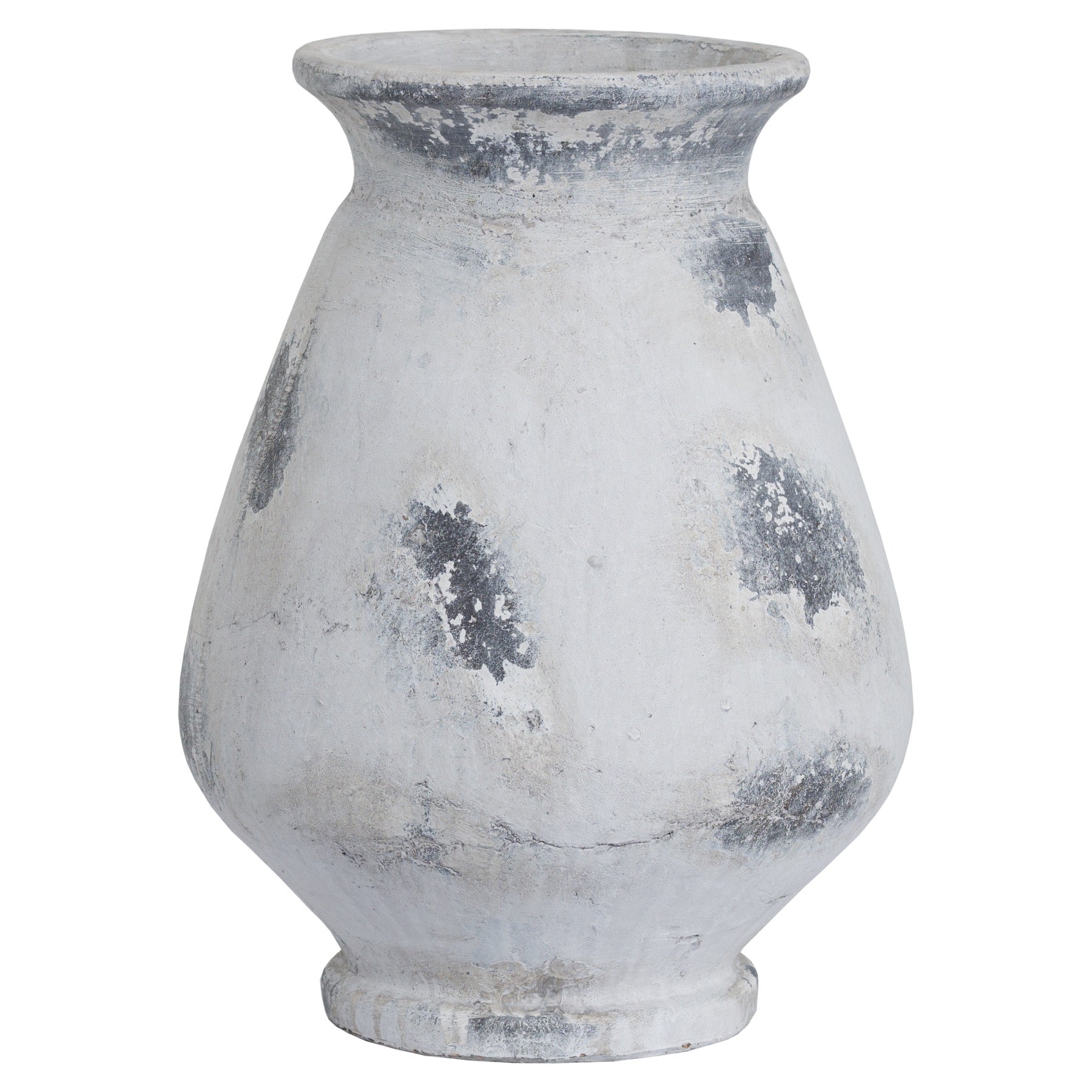 Korsor Large Antique White Vase - Skandi London