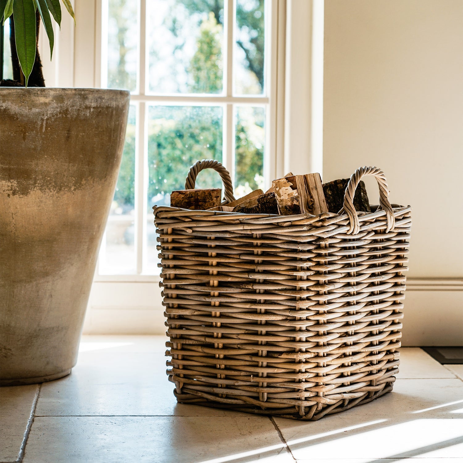Esbjerg Log Basket Square - Skandi London