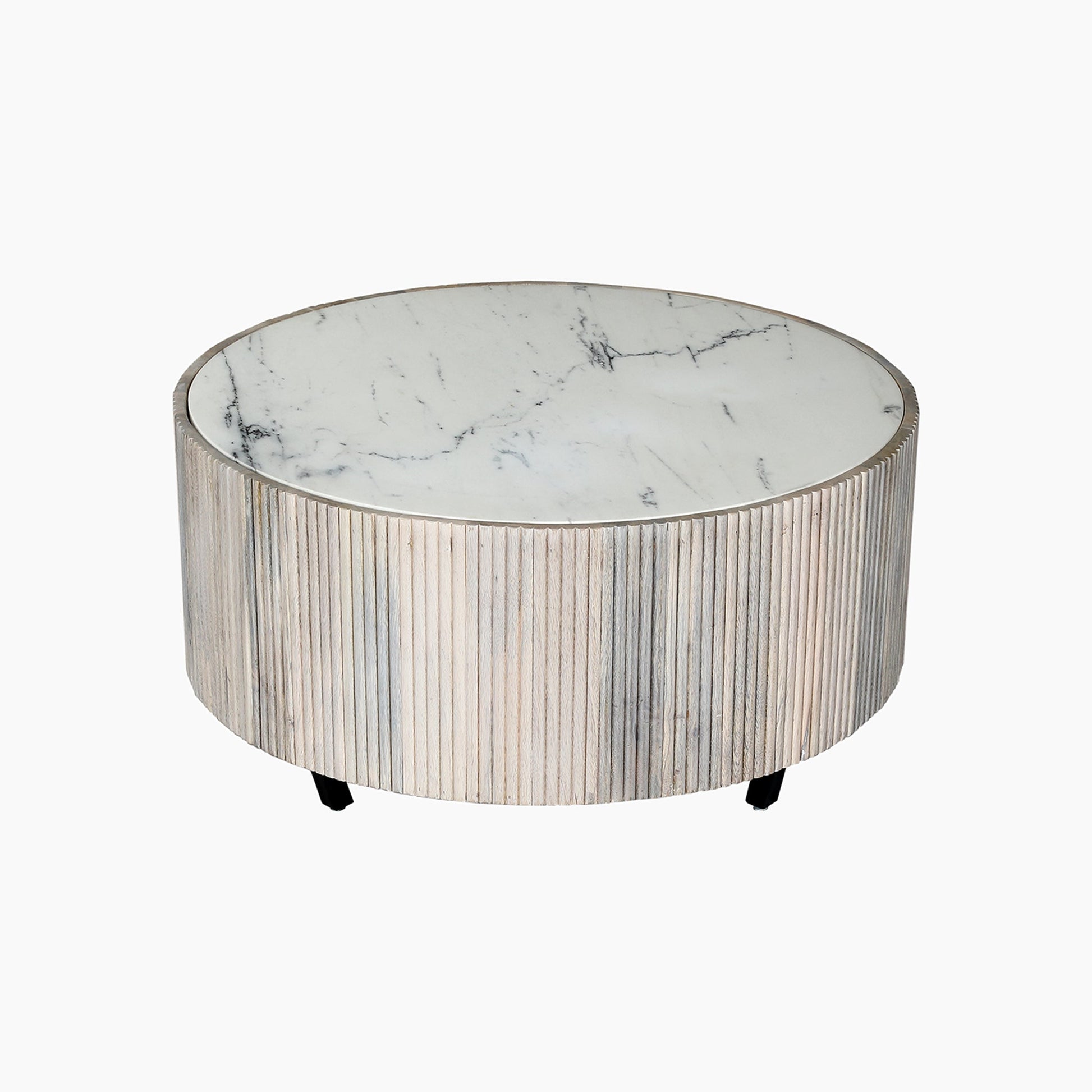 Hammersmith Drum Marble Top Coffee Table - Skandi London
