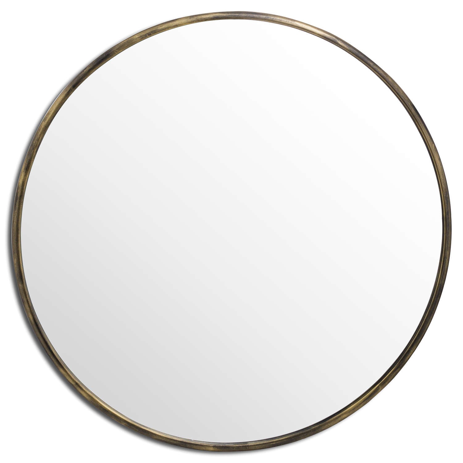 Skandi London Antique Brass Large Narrow Edged Mirror - Skandi London
