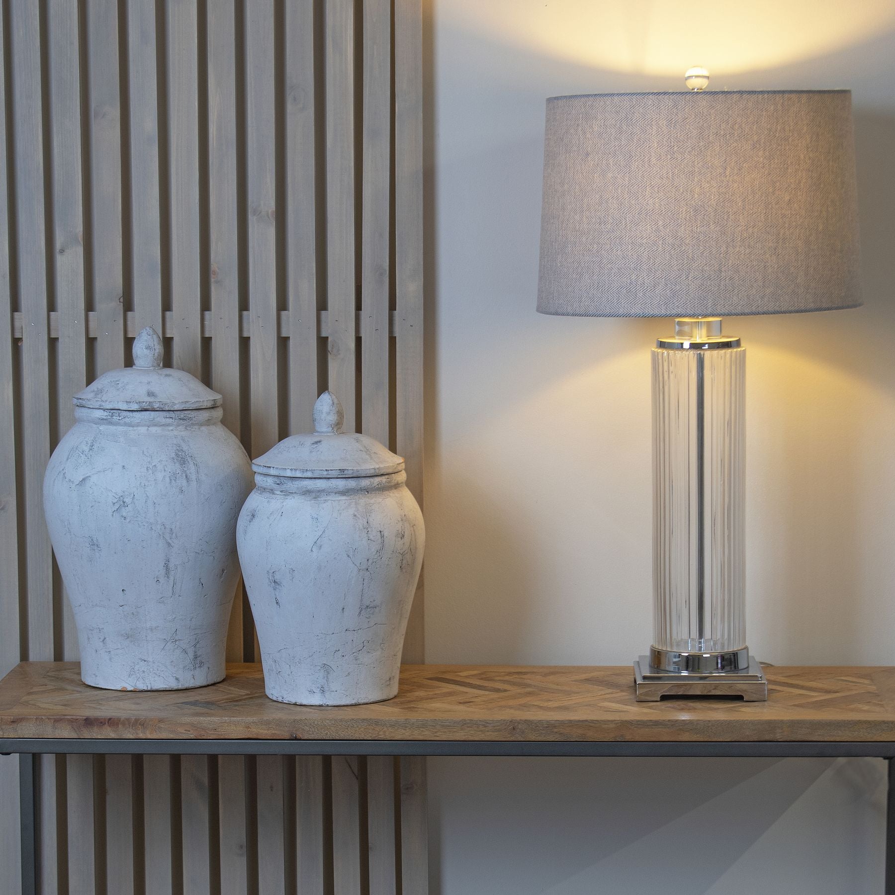 Nesna Large Stone Ginger Jar - Skandi London