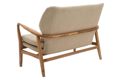 Pelle Birch Wood Frame 2 Seat Sofa - Skandi London