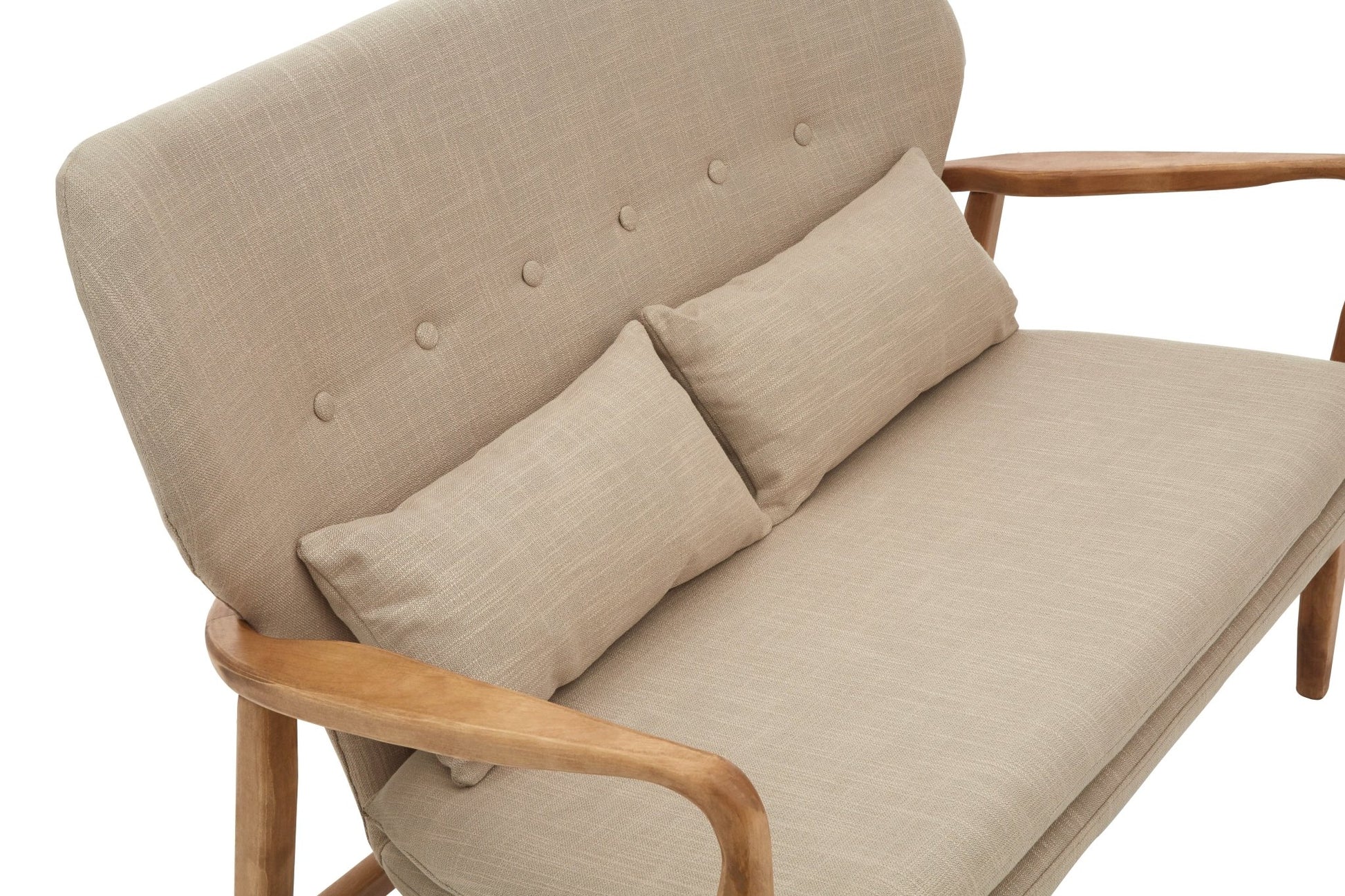 Pelle Birch Wood Frame 2 Seat Sofa - Skandi London