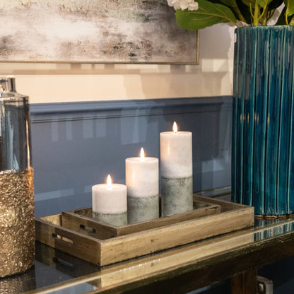 Luksus Collection Natural Glow 3x6 Stone LED Candle - Skandi London