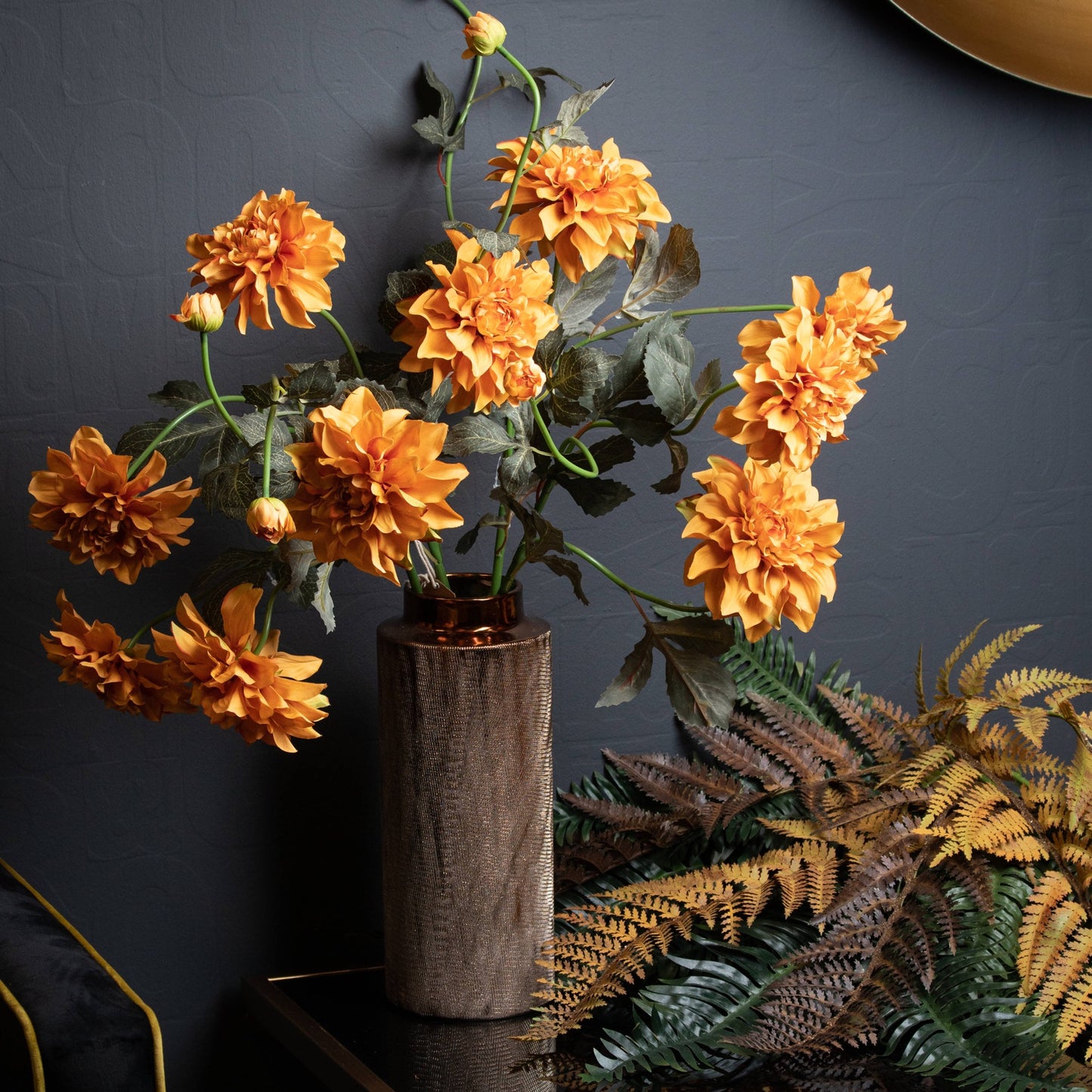 Skandi London Orange Dahlia Spray - Skandi London
