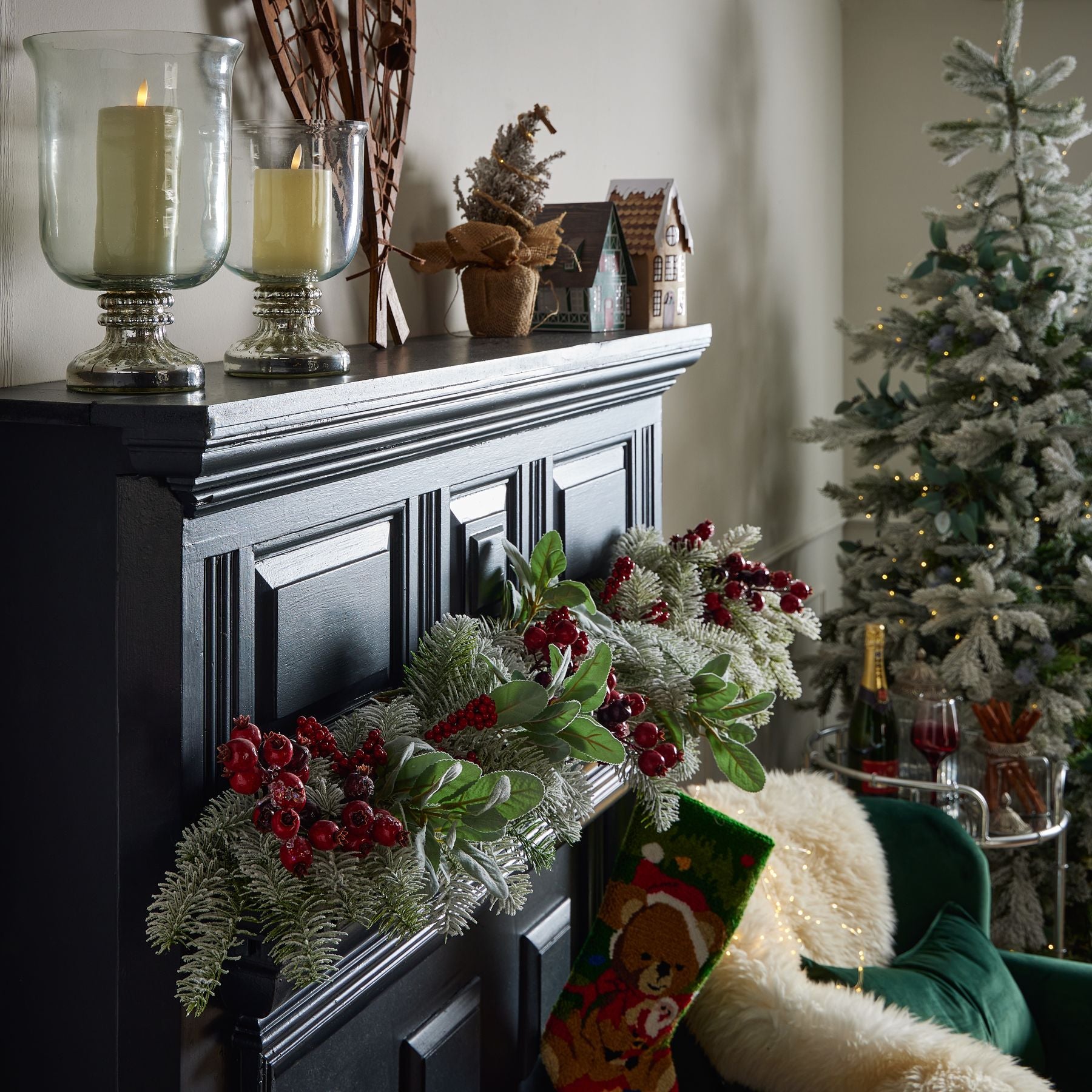 Skandi London Single Snow Pine Spray - Skandi London