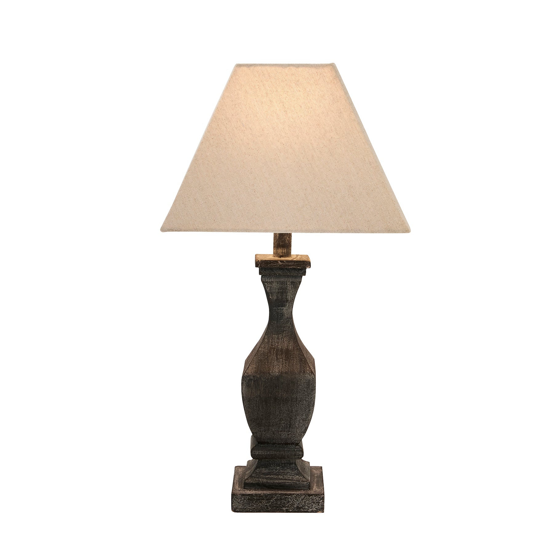 Kempele Fluted Wooden Table Lamp - Skandi London