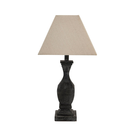 Kempele Fluted Wooden Table Lamp - Skandi London