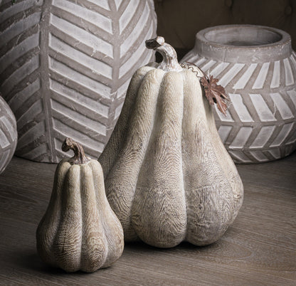 Skandi London Carved Wood Effect Pumpkin - Skandi London
