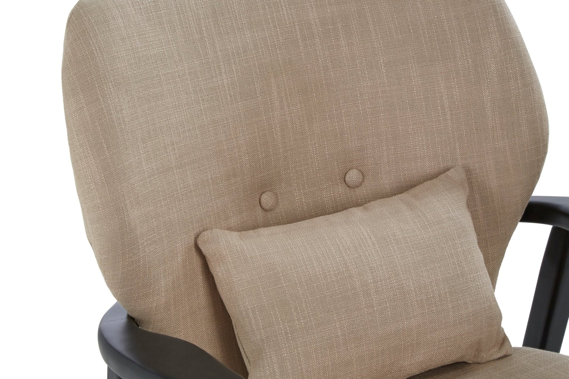 Pelle Beige Chair With Black Wooden Frame - Skandi London
