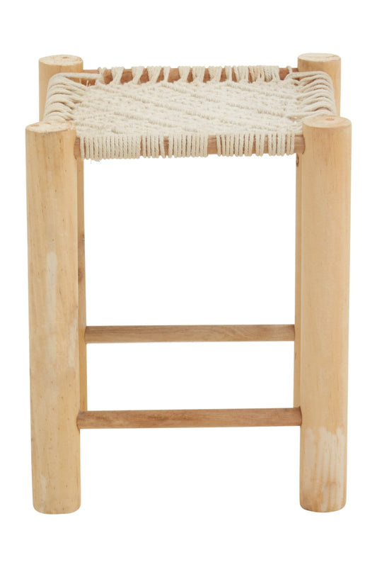 Sigrid Off White Stool - Skandi London