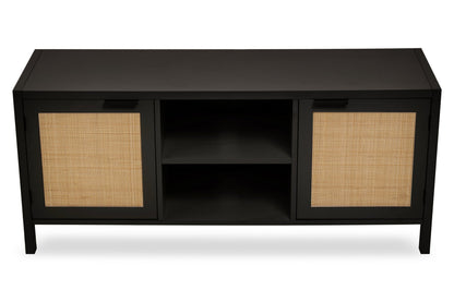 Olaf Black Wood Media Unit - Skandi London