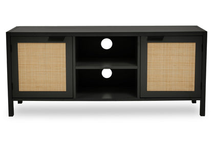 Olaf Black Wood Media Unit - Skandi London