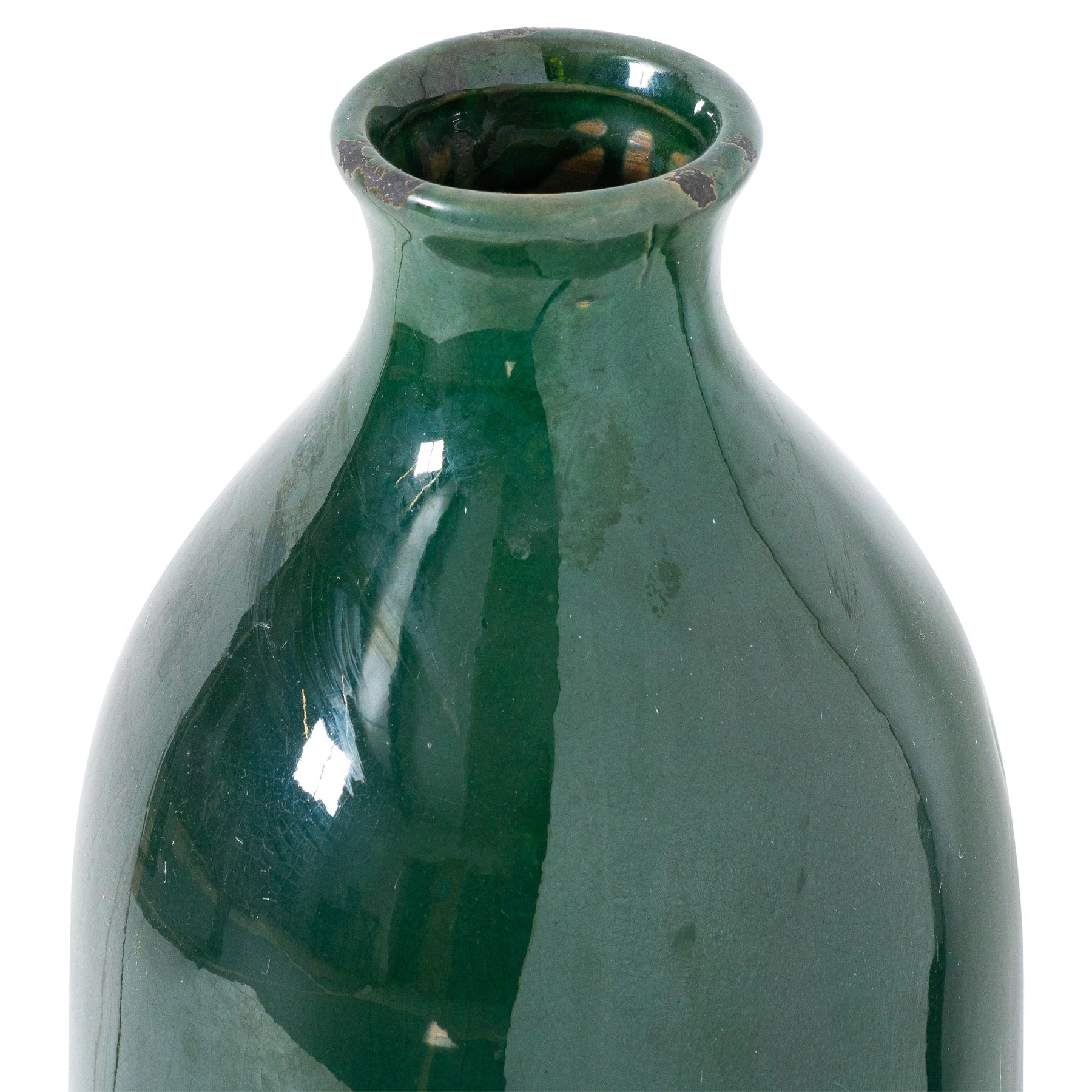 Kajaani Emerald Glazed Gisela Vase - Skandi London