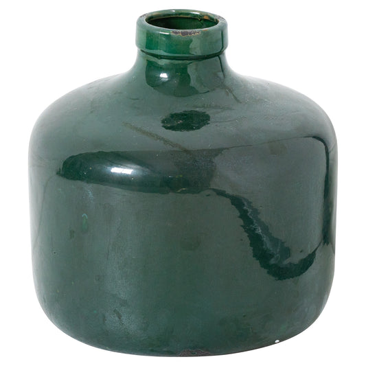 Kajaani Emerald Glazed Chive Vase - Skandi London