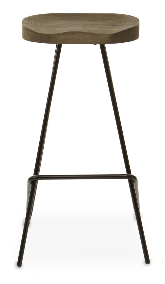 Dahlia Elm Wood Bar Stool - Skandi London