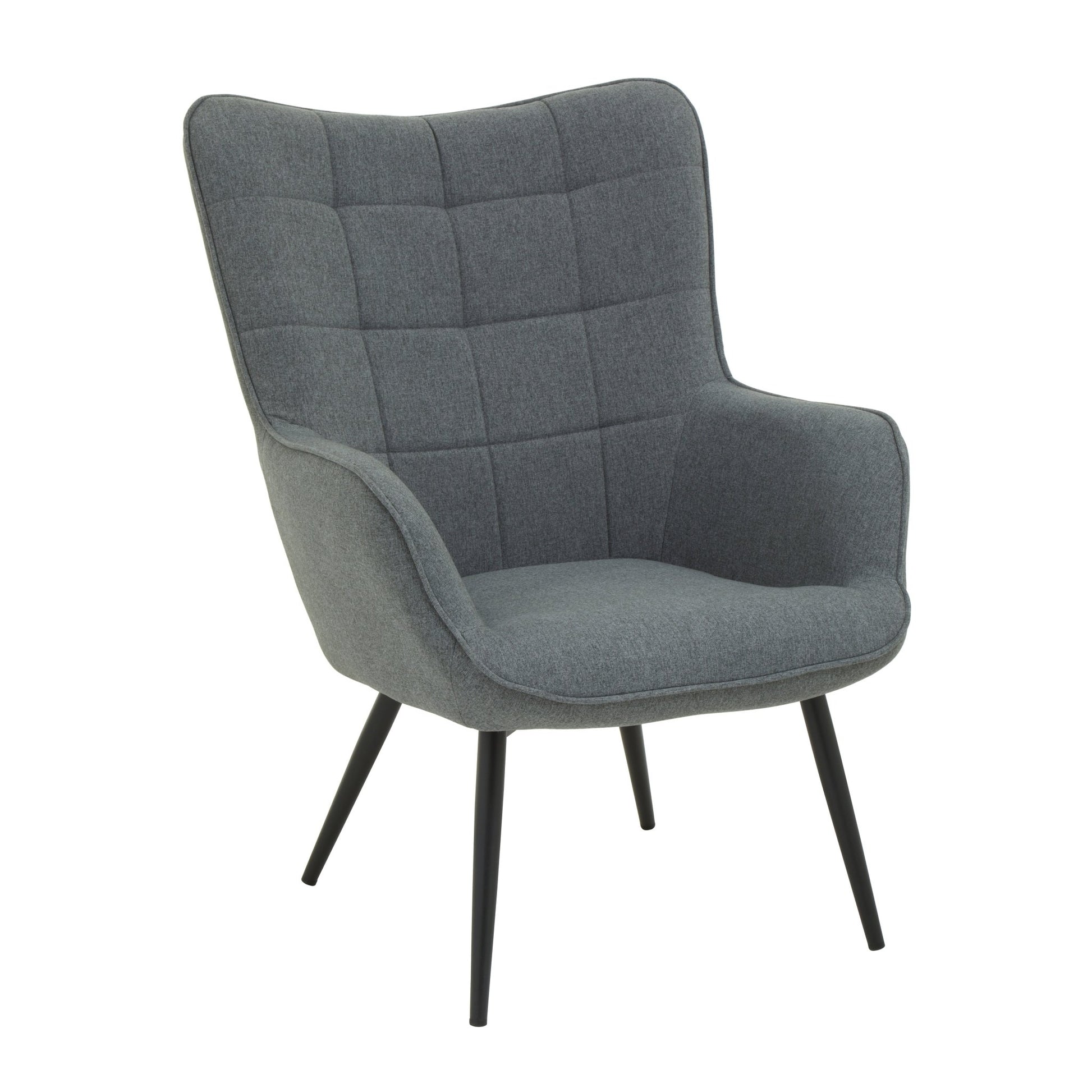 Pelle Grey Fabric Armchair - Skandi London