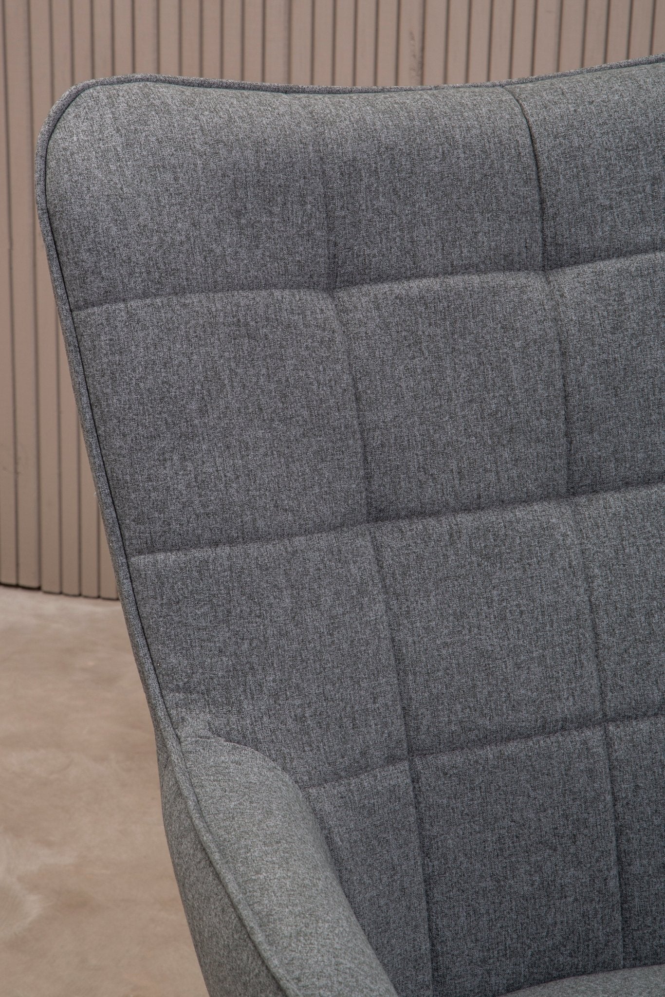 Pelle Grey Fabric Armchair - Skandi London