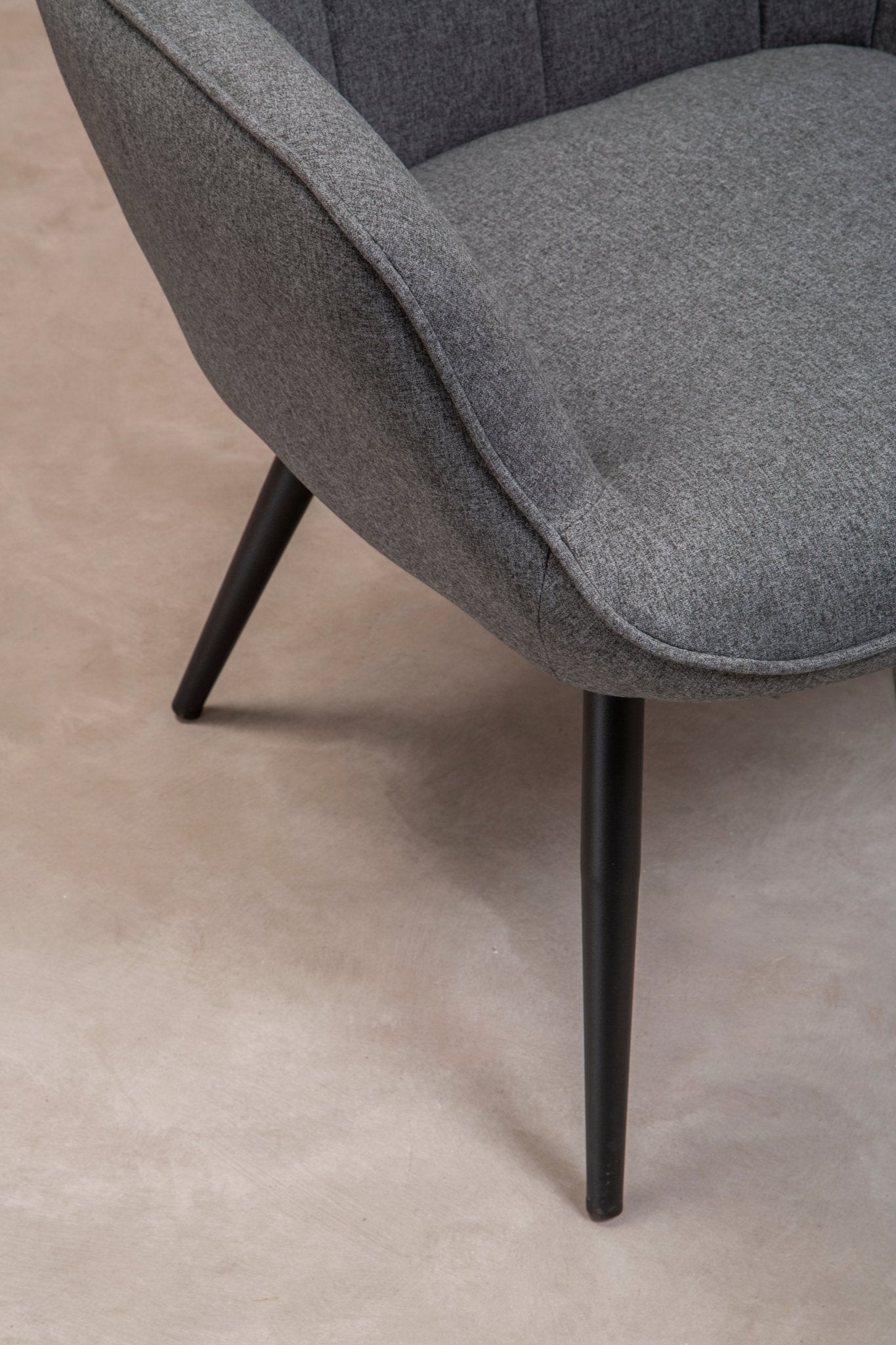 Pelle Grey Fabric Armchair - Skandi London
