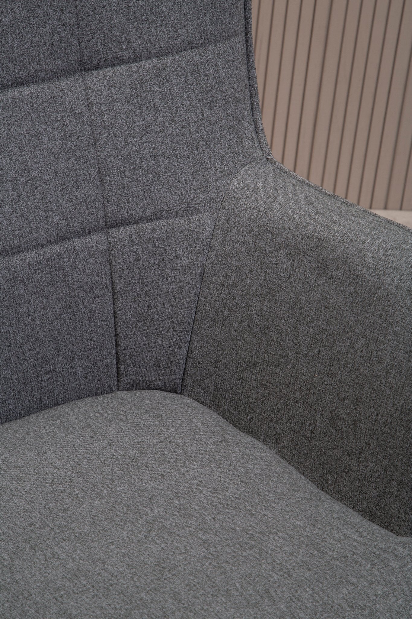 Pelle Grey Fabric Armchair - Skandi London