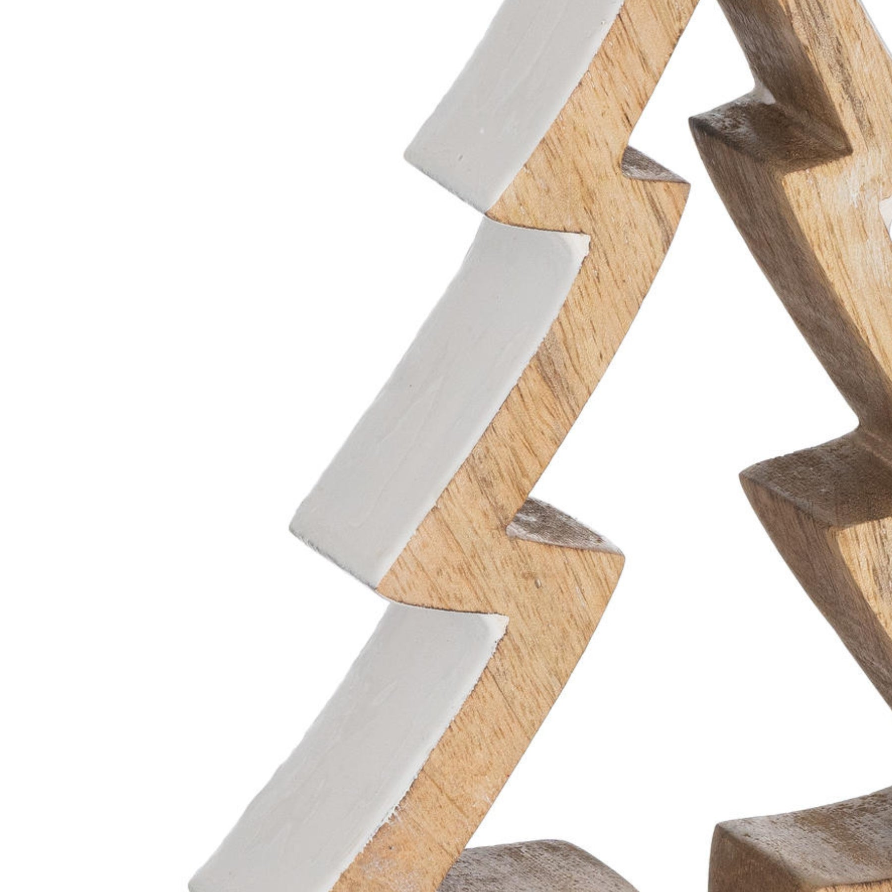 Lund Noel Collection Snowy Standing Wooden Tree - Skandi London