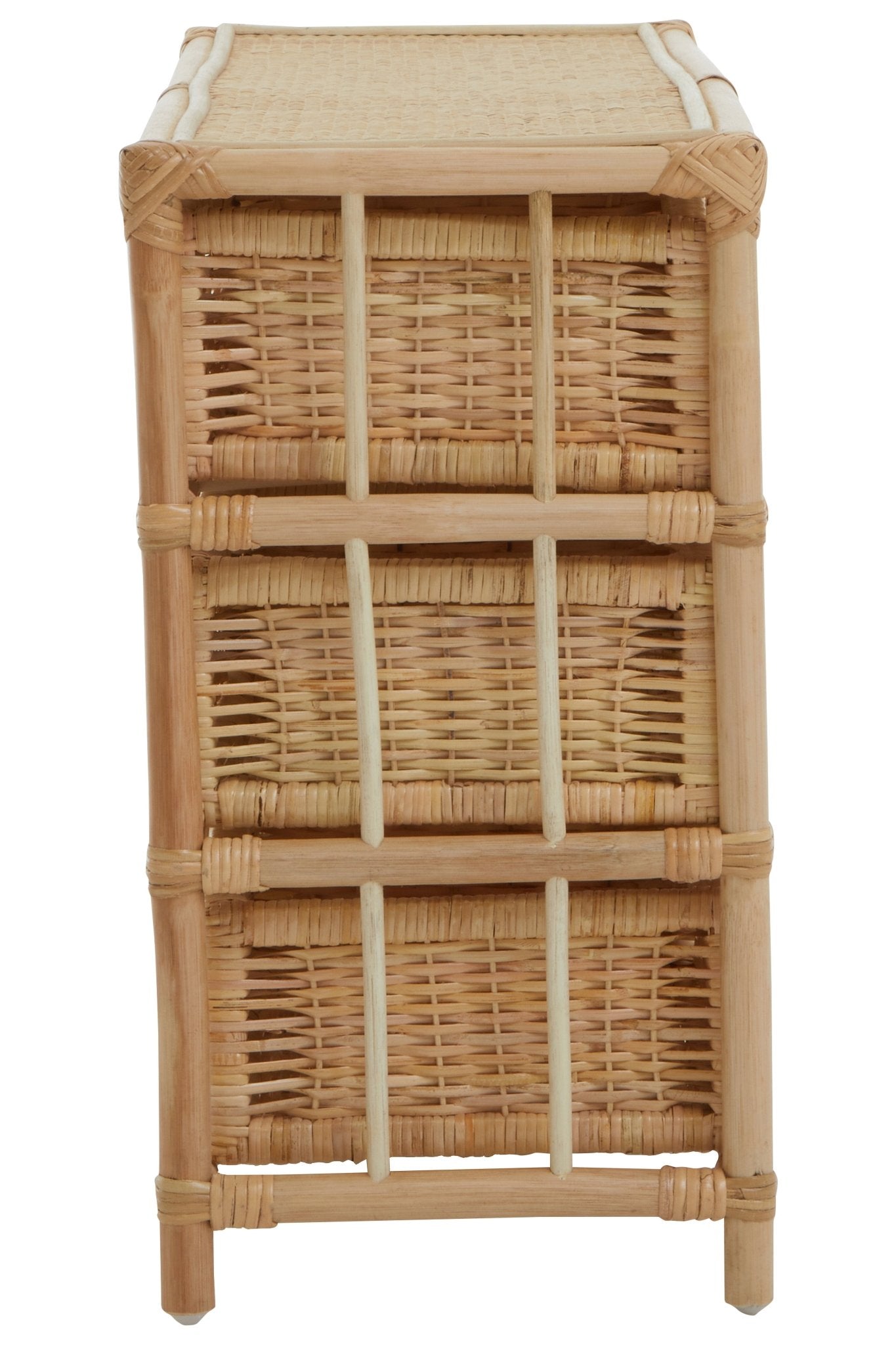 Kai Rattan Six Drawer Chest - Skandi London