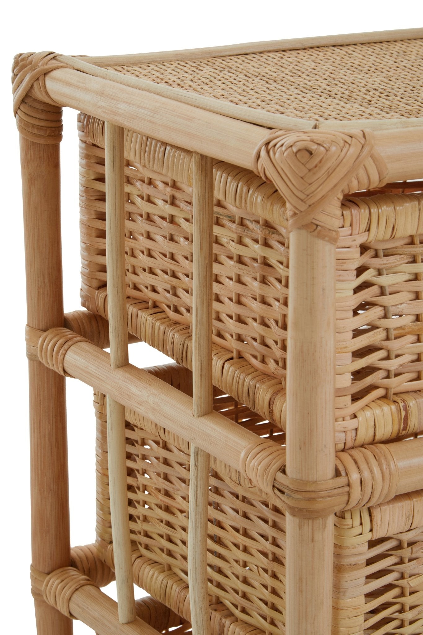 Kai Rattan Six Drawer Chest - Skandi London
