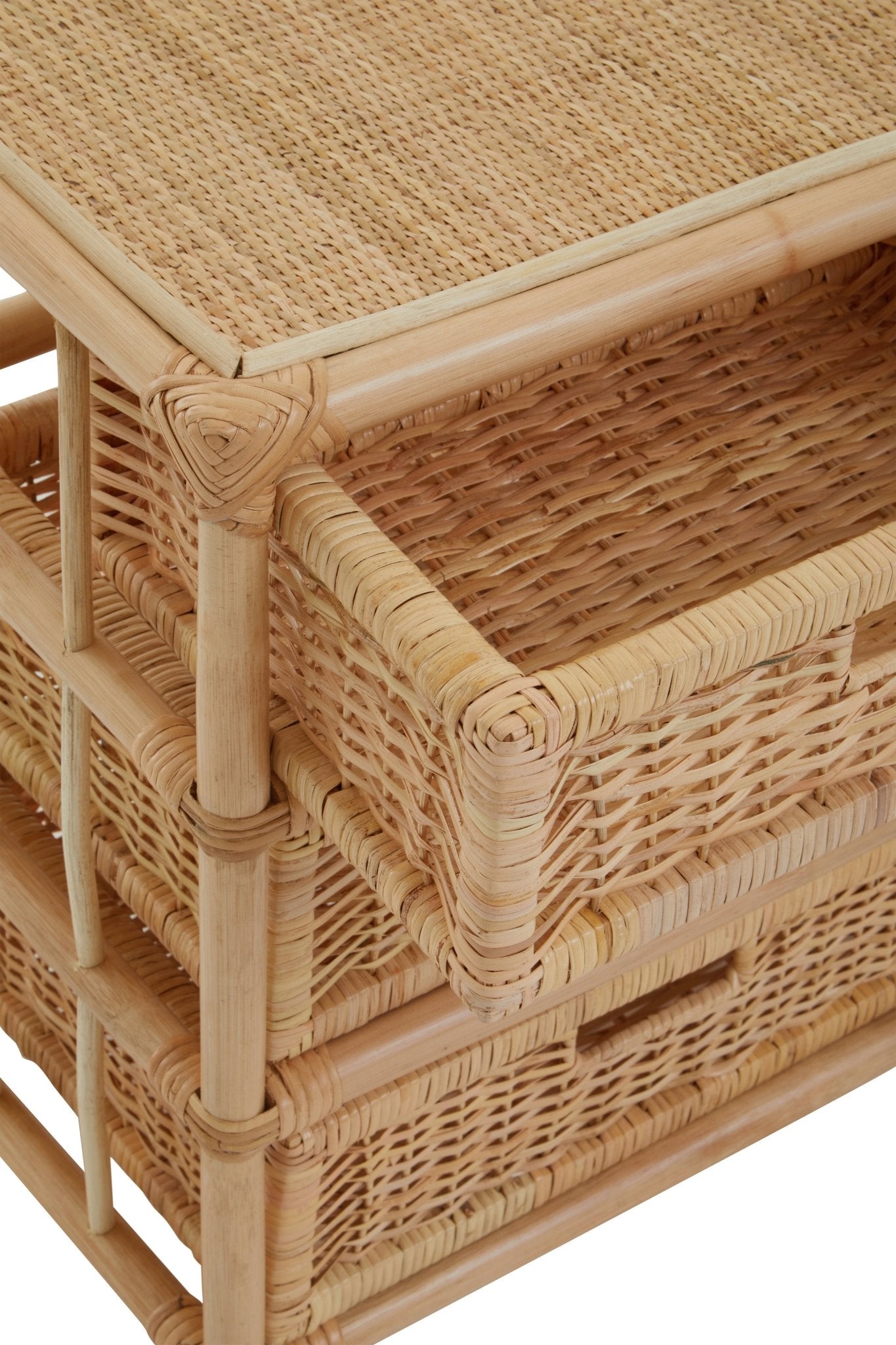 Kai Rattan Six Drawer Chest - Skandi London