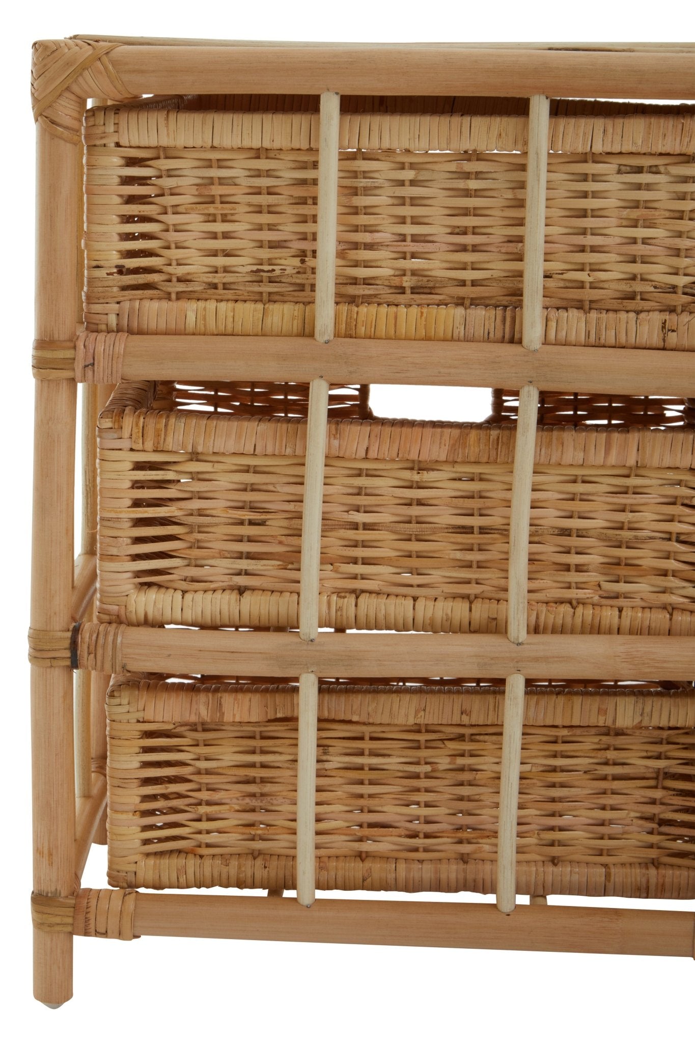 Kai Rattan Six Drawer Chest - Skandi London