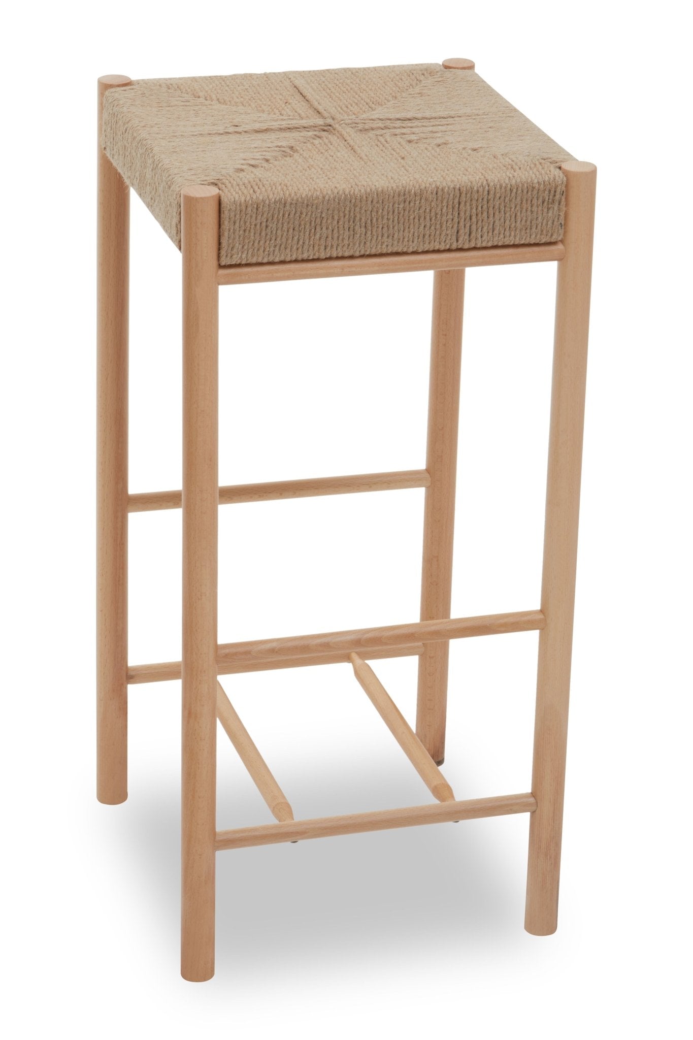 Axl Natural Wood Bar Stool - Skandi London