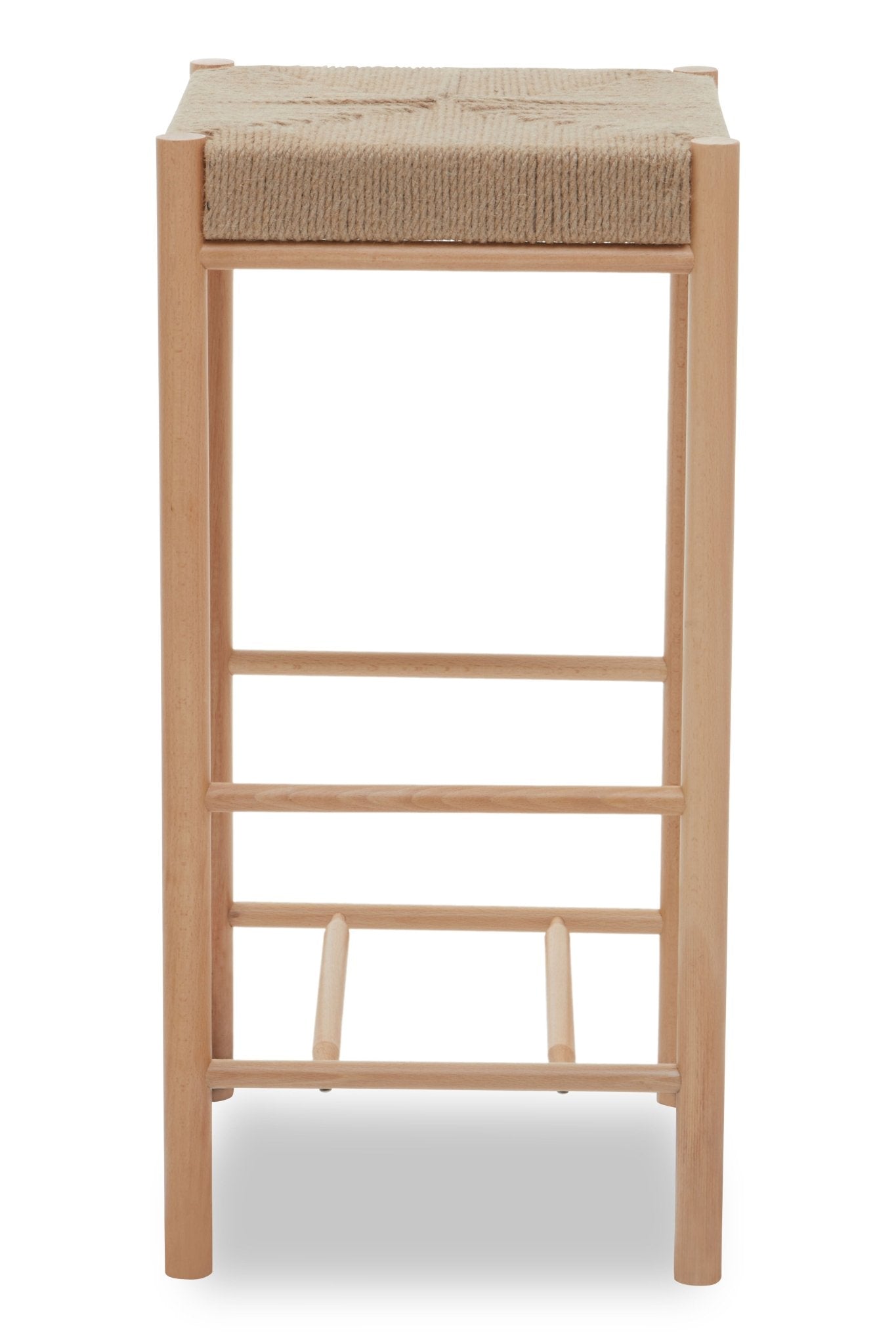 Axl Natural Wood Bar Stool - Skandi London