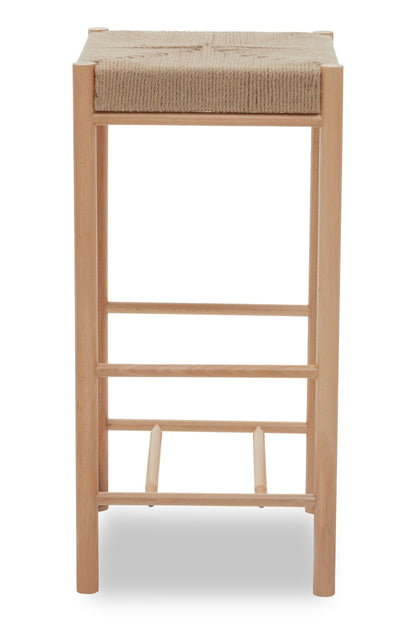 Axl Natural Wood Bar Stool - Skandi London