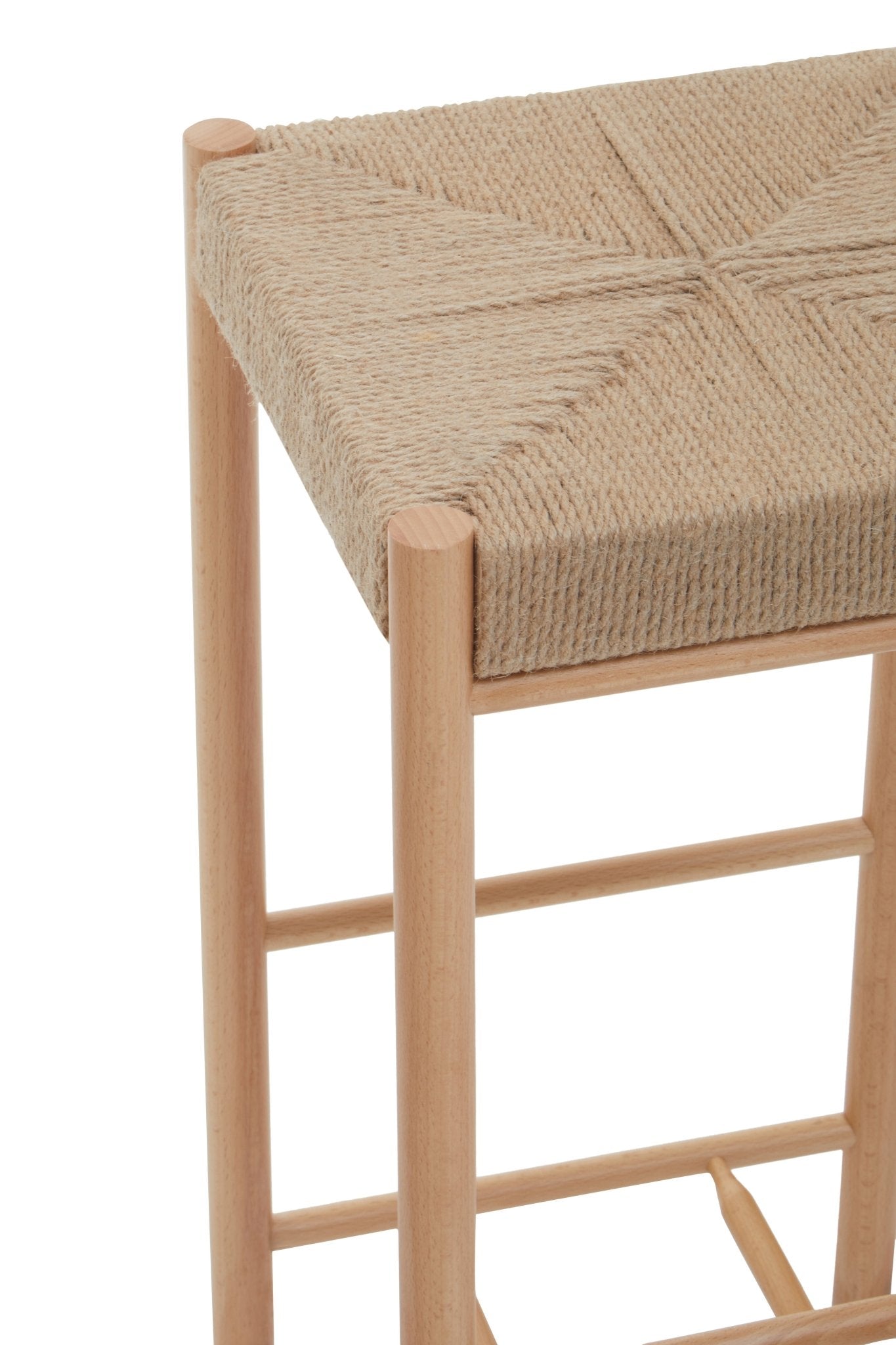Axl Natural Wood Bar Stool - Skandi London
