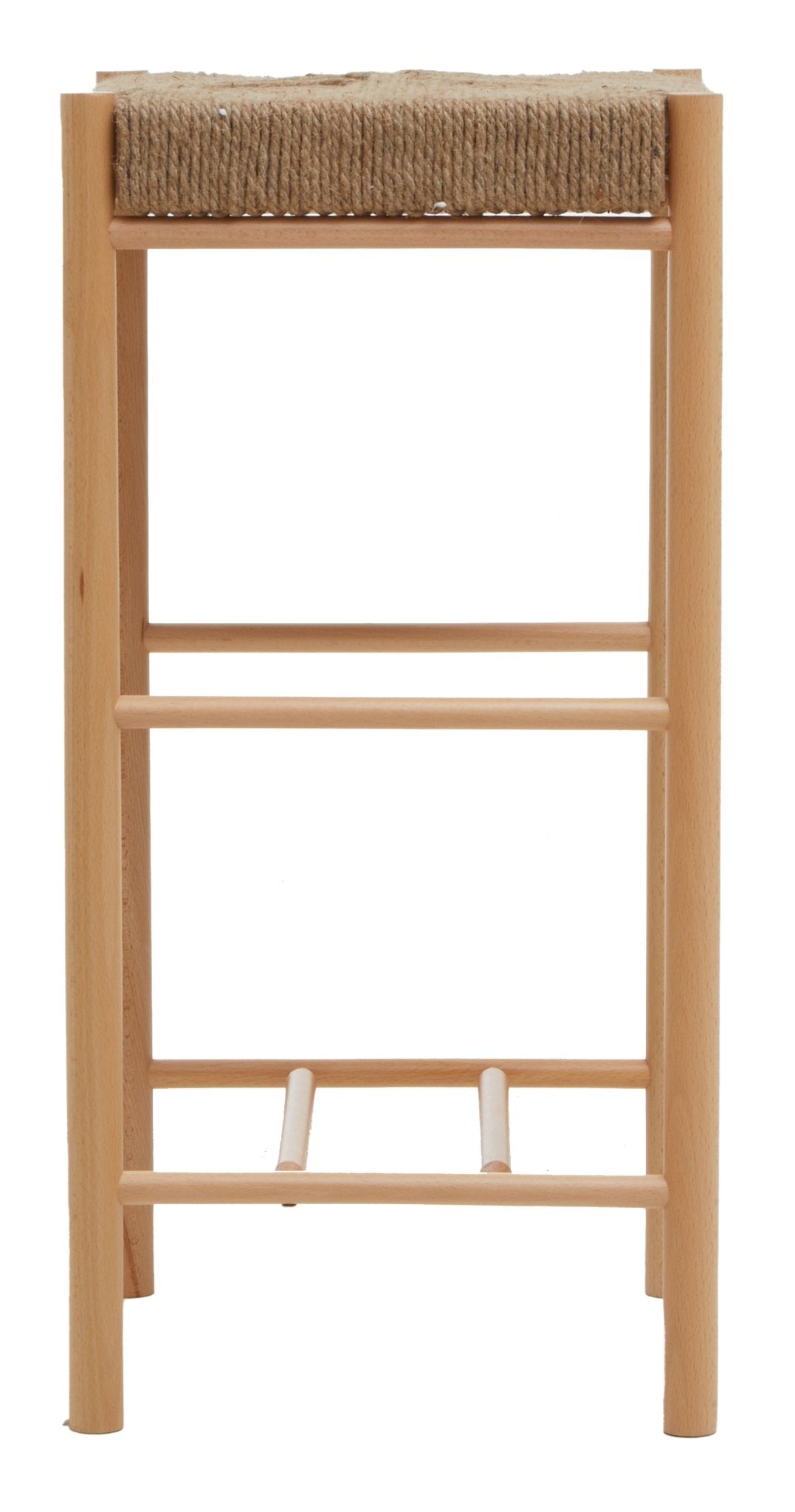 Axl Natural Wood Bar Stool - Skandi London
