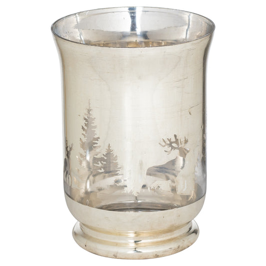 Lund Noel Collection Silver Forest Large Candle Holder - Skandi London