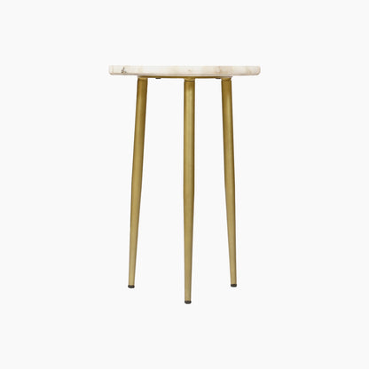 St James White Agate End Table - Skandi London