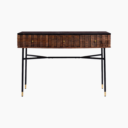 Battersea Marble Top Three Drawer Console Table - Skandi London