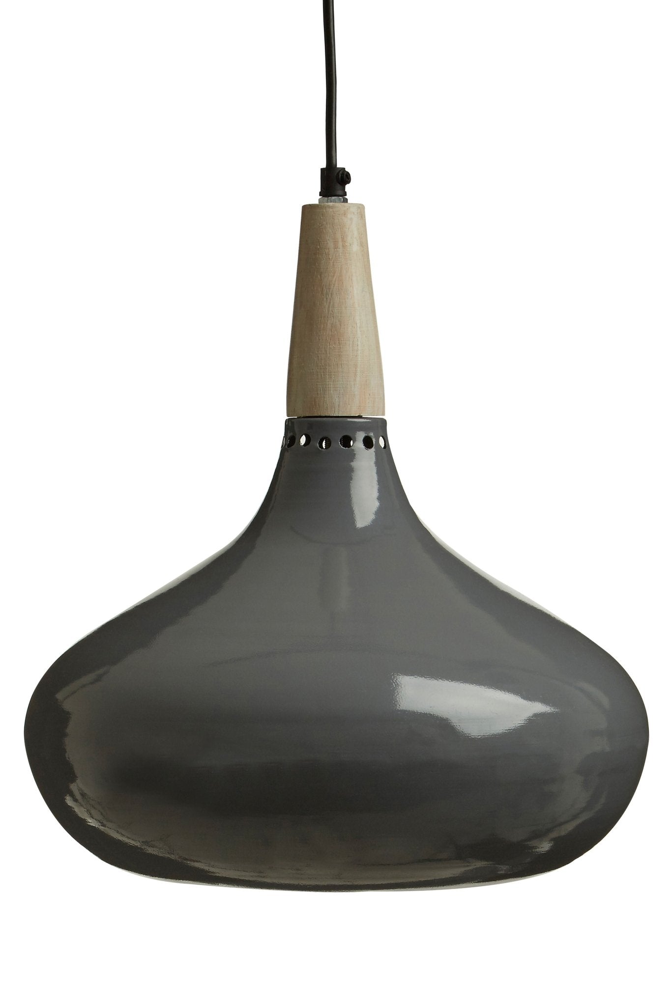 Pelle Grey Pendant Light - Skandi London