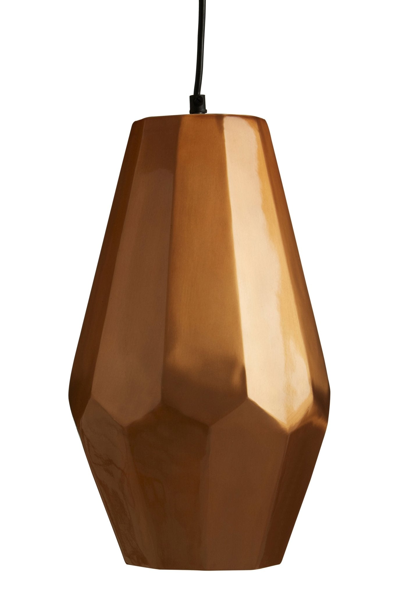 Pelle Aluminium Copper Finish Large Pendant Light - Skandi London