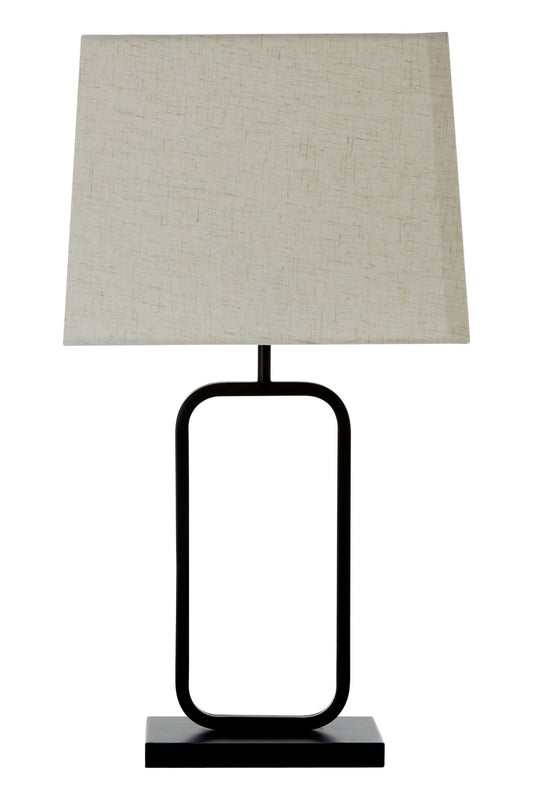 Ivarr Natural and Black Table Lamp - Skandi London