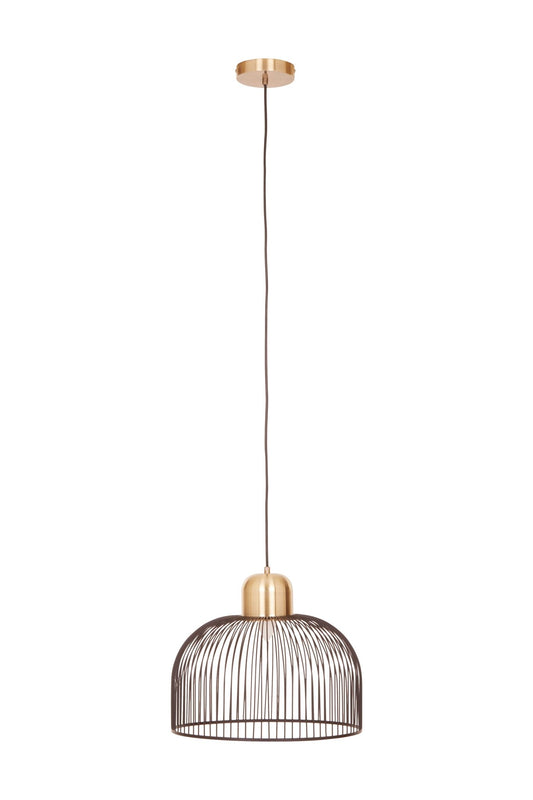 Inga Black And Antique Brass Pendant Light - Skandi London