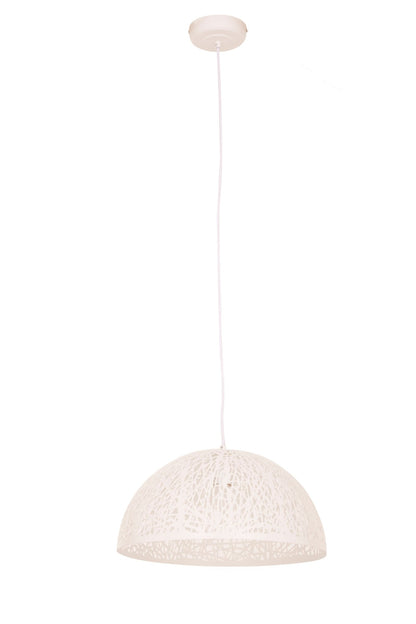 Inga Large White Pendant Light - Skandi London