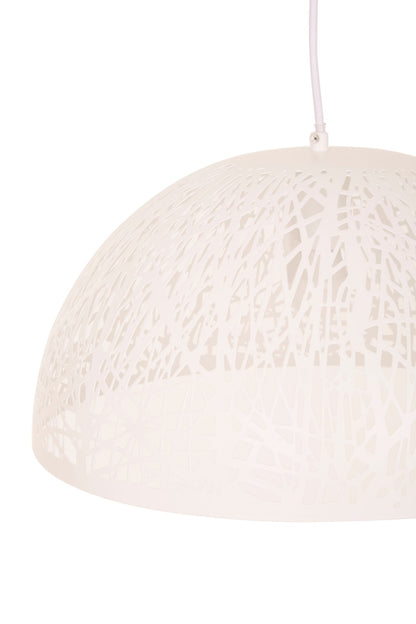 Inga Large White Pendant Light - Skandi London