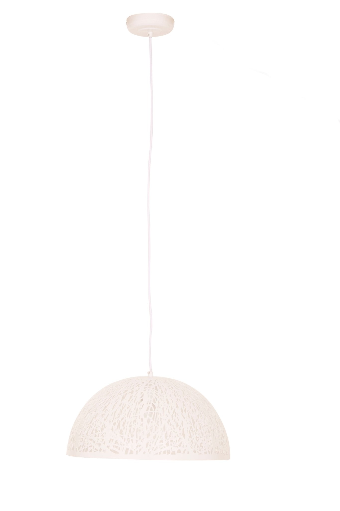 Inga Large White Pendant Light - Skandi London