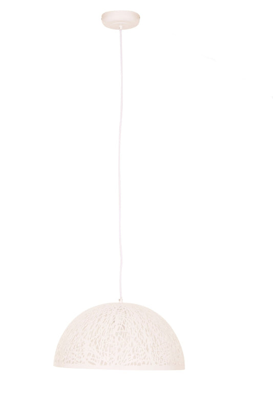 Inga Large White Pendant Light - Skandi London