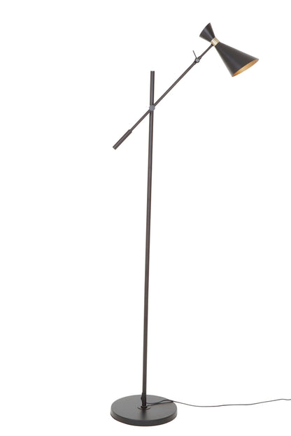 Isak Black And Gold Floor Lamp - Skandi London