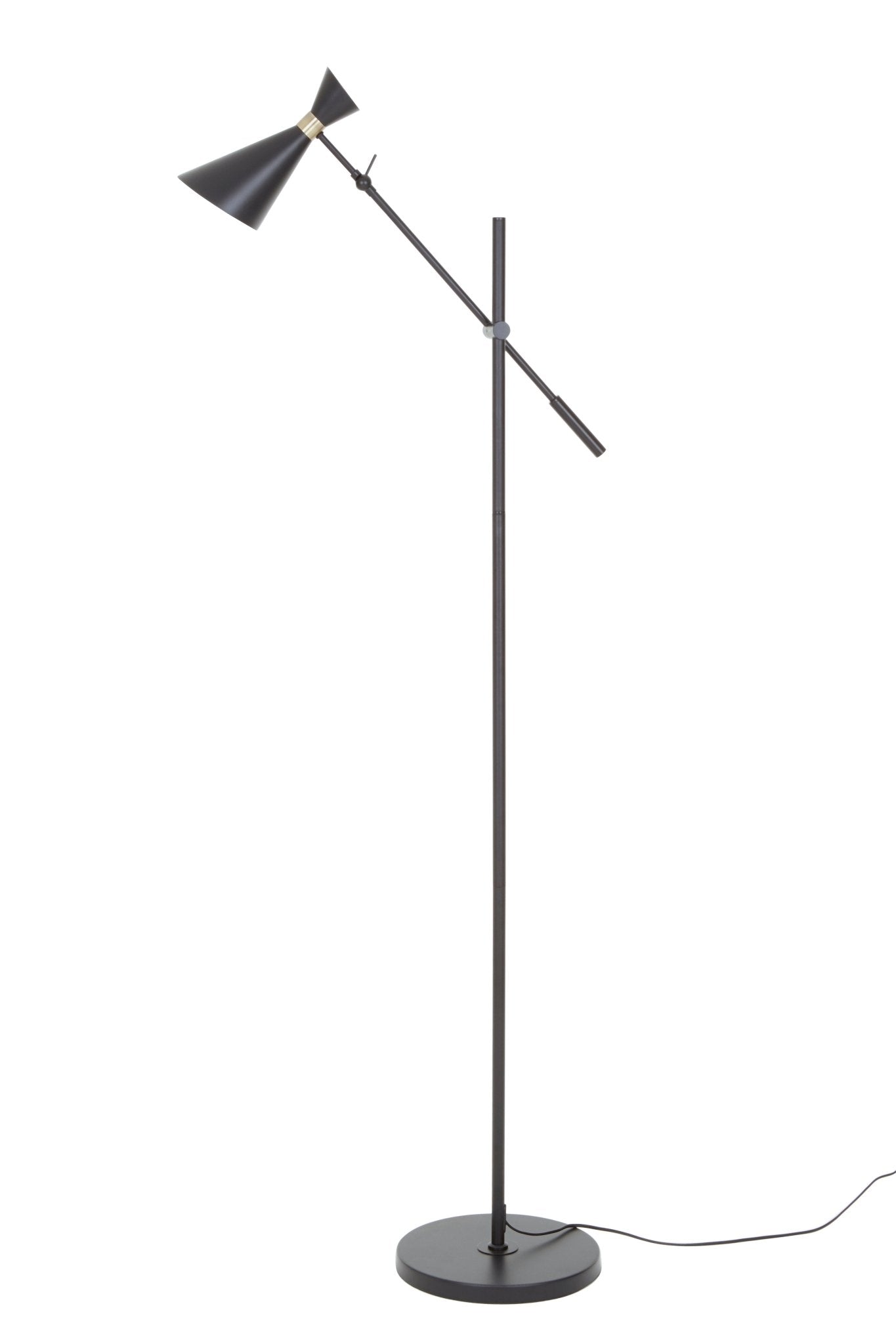 Isak Black And Gold Floor Lamp - Skandi London