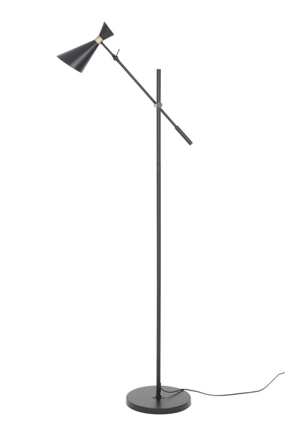 Isak Black And Gold Floor Lamp - Skandi London