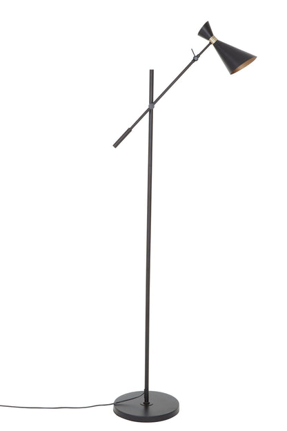 Isak Black And Gold Floor Lamp - Skandi London
